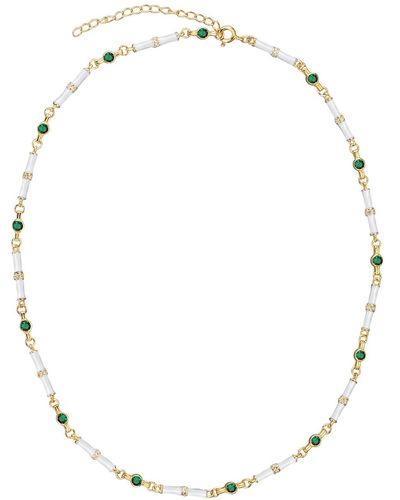V By Laura Vann Marlowe 18kt Gold-plated Necklace - White