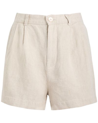 Bella Dahl Linen Shorts - White