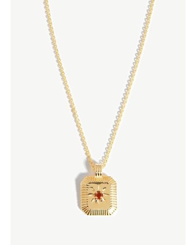 Missoma January Birthstone 18Kt-Plated Necklace - Metallic
