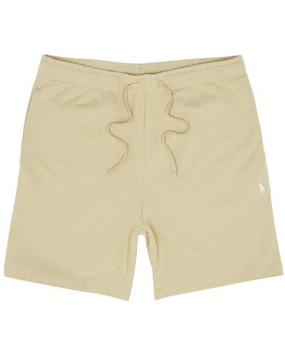 Polo Ralph Lauren Logo-Embroidered Cotton Shorts - Natural