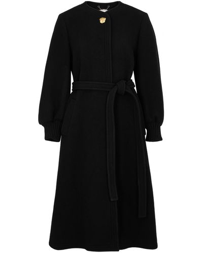 Chloé Wool-blend Coat - Black