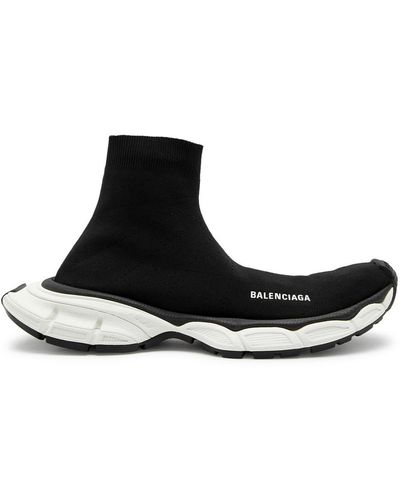 Balenciaga 3xl Sock Stretch-knit Trainers - Black