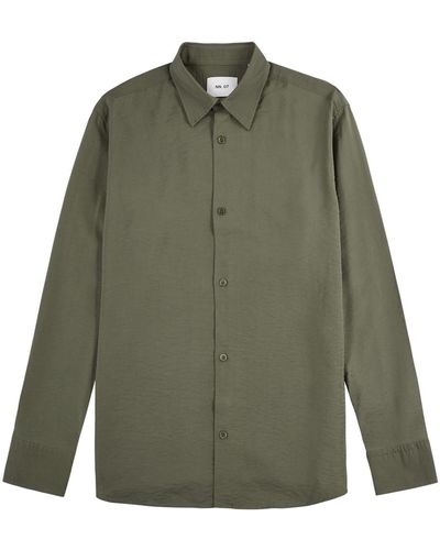 NN07 Freddy Modal-blend Shirt - Green