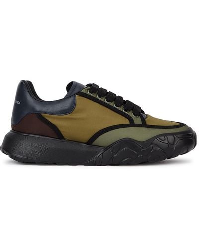 Olive green shop alexander mcqueen sneakers