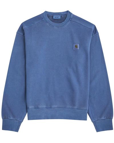 Carhartt Nelson Faded Cotton Sweatshirt - Blue