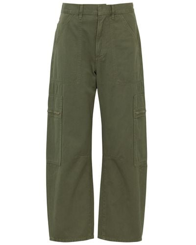 Citizens of Humanity Marcelle Cotton Cargo Pants - Green