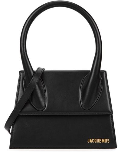 Jacquemus Le Grand Chiquito Leather Top Handle Bag, Bag - Black