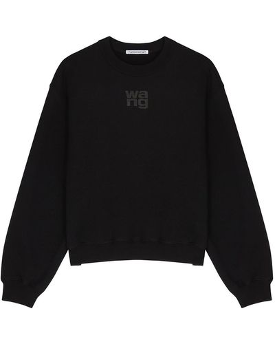 T By Alexander Wang Alexanderwang. T Ss Essential Terry Sweatshirt - Black
