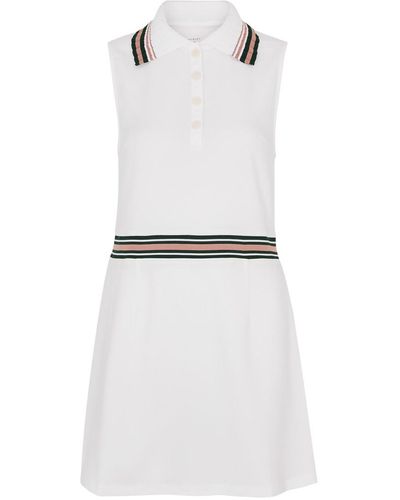Varley Easton Court Stretch-jersey Mini Dress - White
