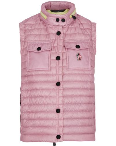 Moncler Day-namic Gumiane Quilted Shell Gilet - Pink