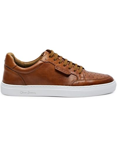 Oliver Sweeney Edwalton Leather Trainers - Brown