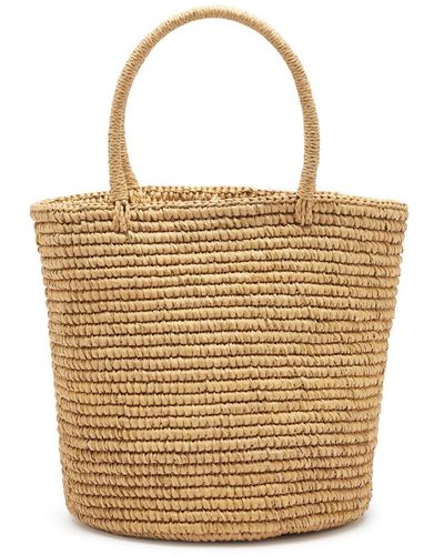 Sensi Studio Medium Raffia Basket Bag - Natural