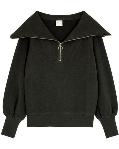 Varley Vine Half-Zip Jersey Sweatshirt, Sweatshirt - Black