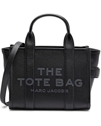 Marc Jacobs The Tote Mini Grained Leather Tote - Black