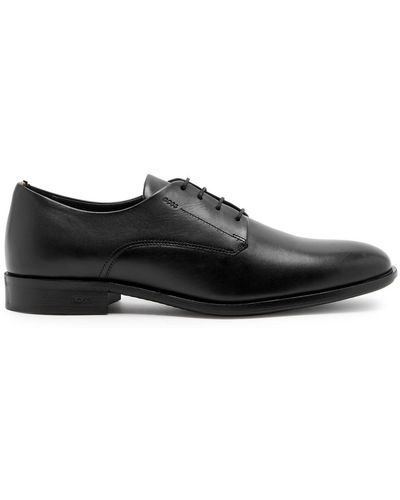 BOSS Colby Leather Derby Shoes - Black