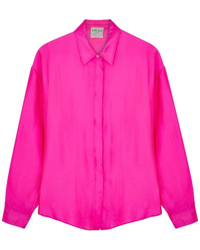 Forte Forte Silk-Blend Shirt - Pink