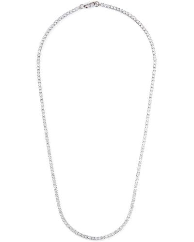 CERNUCCI Tennis Micro Embellished -plated Necklace - White