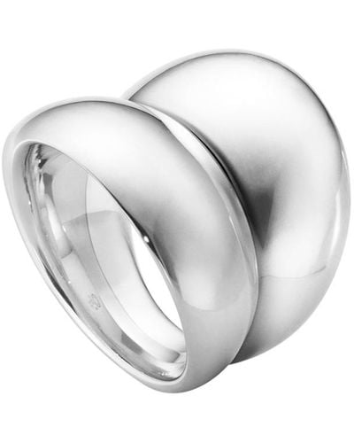 Georg Jensen Curve Ring - Metallic