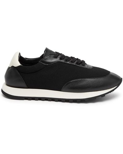 The Row Owen Panelled Mesh-knit Trainers - Black