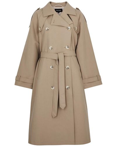 Meotine Bobby Cotton Trench Coat - Natural