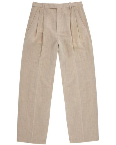 Jacquemus Le Pantalon Titolo Linen-Blend Trousers - Natural