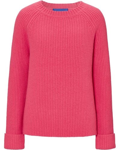 Winser London Casual Wool Rib Jumper - Pink