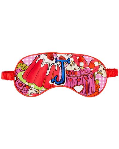 Jessica Russell Flint J Is For Jelly Silk Eye Mask - Red