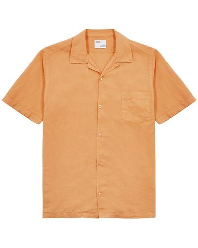 COLORFUL STANDARD Cotton-Blend Shirt - Orange