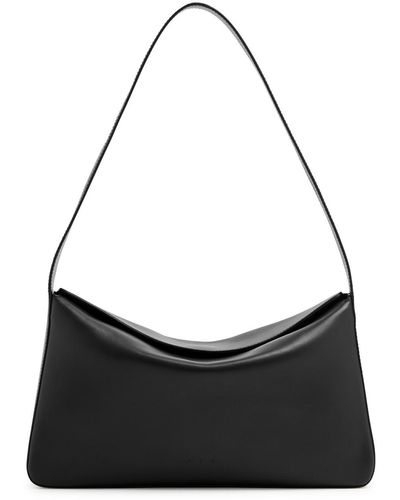 Aesther Ekme Soft Baguette Leather Shoulder Bag - Black