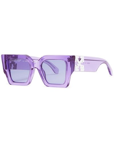 Off-White c/o Virgil Abloh Catalina Oversized Square-frame Sunglasses - Purple