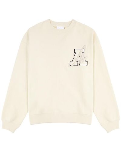 Axel Arigato Hart Logo-Embroidered Cotton Sweatshirt - White