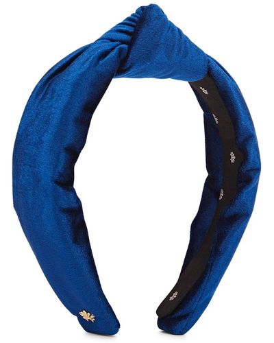 Lele Sadoughi Velvet Headband - Blue