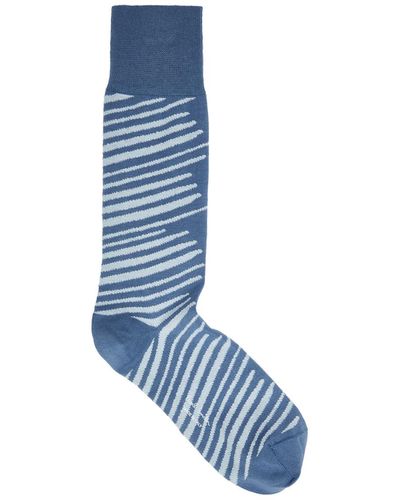 Paul Smith Morning Light Cotton-blend Socks - Blue