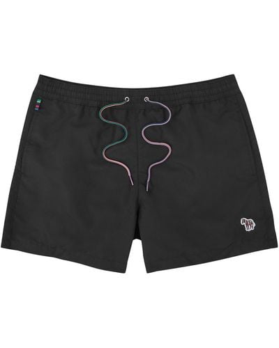 Paul Smith Zebra Logo Shell Swim Shorts - Black