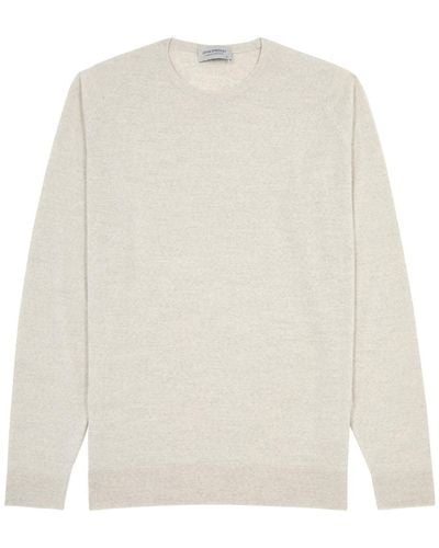 John Smedley Lundy Wool Sweater - White