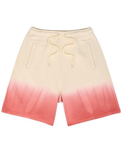 Lanvin Dégradé Cotton Shorts - Pink