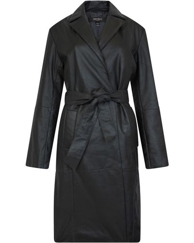 Muubaa Wrap Front Trench - Black