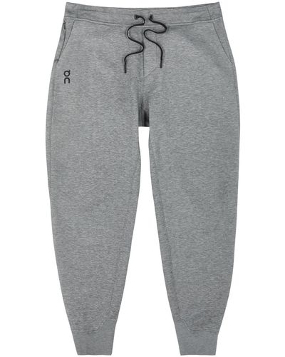 On Shoes Logo-print Jersey Joggers - Grey
