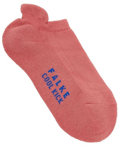 FALKE Cool Kick Jersey Trainer Socks - Red