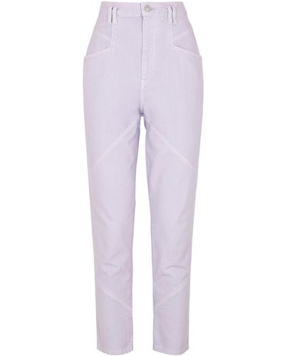 Isabel Marant Nadeloisa Lilac Slim-leg Jeans - Purple