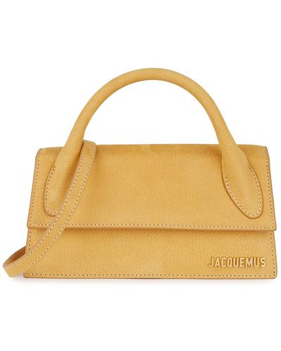 Jacquemus Le Chiquito Long Leather Top Handle Bag - Metallic