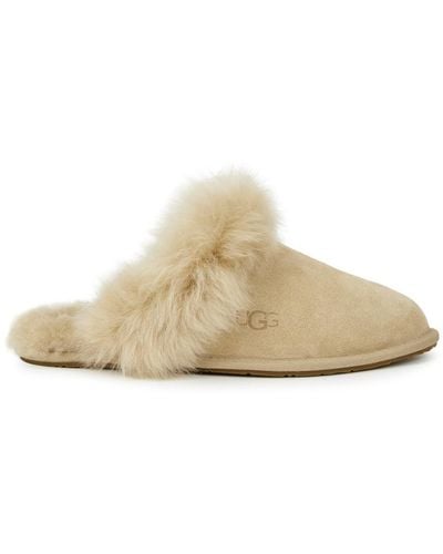 UGG Scruff Sis Suede Slippers - Natural