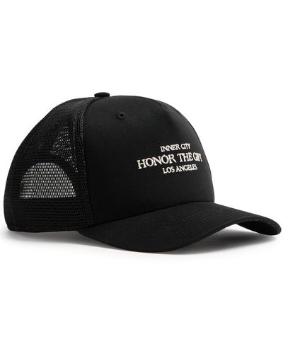 Honor The Gift Inner City Mesh And Cotton Cap - Black