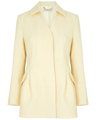 Emilia Wickstead Aideen Bouclé Cotton Jacket - Natural