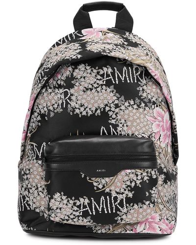 Amiri Hibiscus Floral-jacquard Twill Backpack - Black