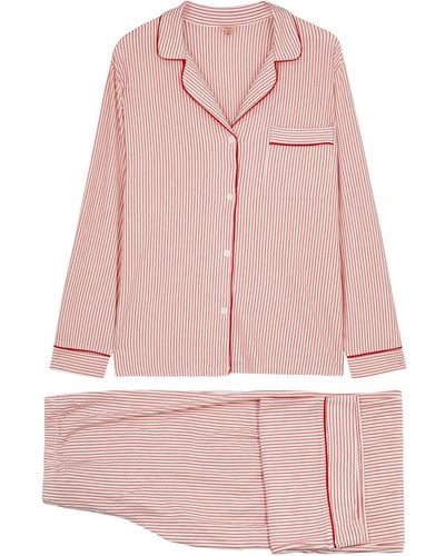 Eberjey Gisele Striped Stretch-modal Pajama Set - Pink