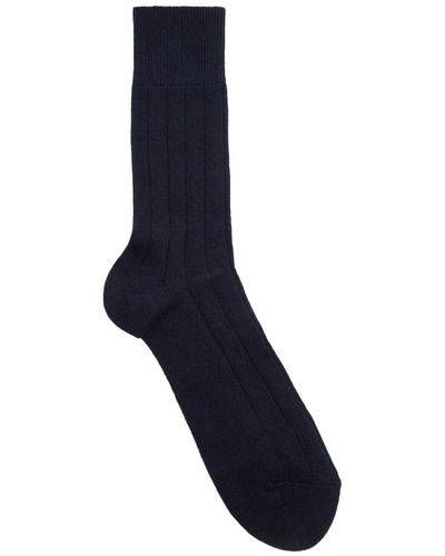 FALKE Lhasa Ribbed Wool-blend Socks - Blue