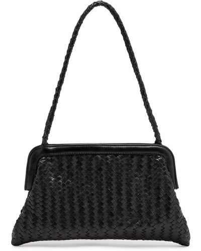 Bembien Le Sac Woven Leather Shoulder Bag - Black
