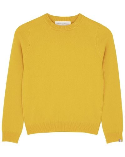 Extreme Cashmere N°98 Kid Cashmere-blend Jumper - Yellow