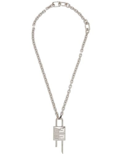 Givenchy Lock -tone Chain Necklace - Metallic